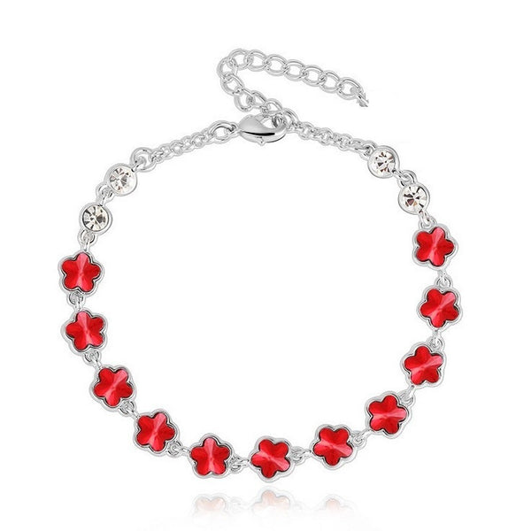 BLFA073 Fashion Charm Lily Link Bracelet