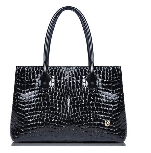 Quintessential Crocodile grain Mesh Tote Bag