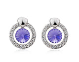 ERFA206 Trendy Charm Fancy Circle Stud Earrings