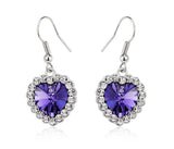 ERFA195 Fashion Charm Heart of the Ocean Dangle Earrings