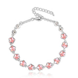 BLFA073 Fashion Charm Lily Link Bracelet