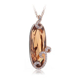 NLFA042 Charm Water Drop Pendant Necklace