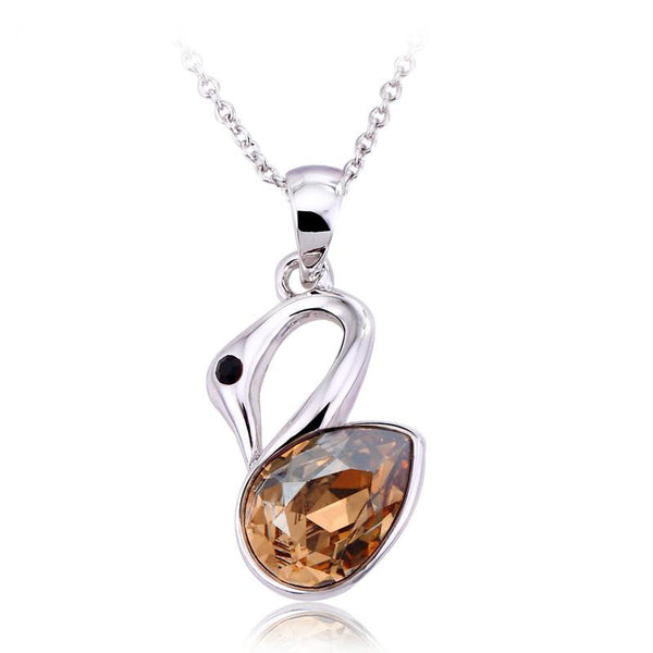 NLFA017 Charm Swan Pendant Necklace