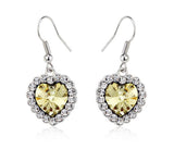 ERFA195 Fashion Charm Heart of the Ocean Dangle Earrings