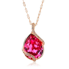 NLFA064 Charm Ocean Heart Pendant Necklace