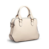 Charm Princess Solid Double Top Zippers Tote Bag