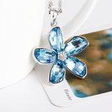 NLFA237 Charm Five-Leaf Clover Pendant Necklace Sweater Chain