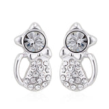 ERFA123 Fashion Charm Kitty Stud Earrings