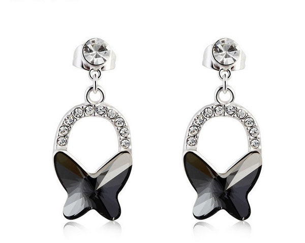 ERFA178 Fashion Charm Butterfly Stud Earrings