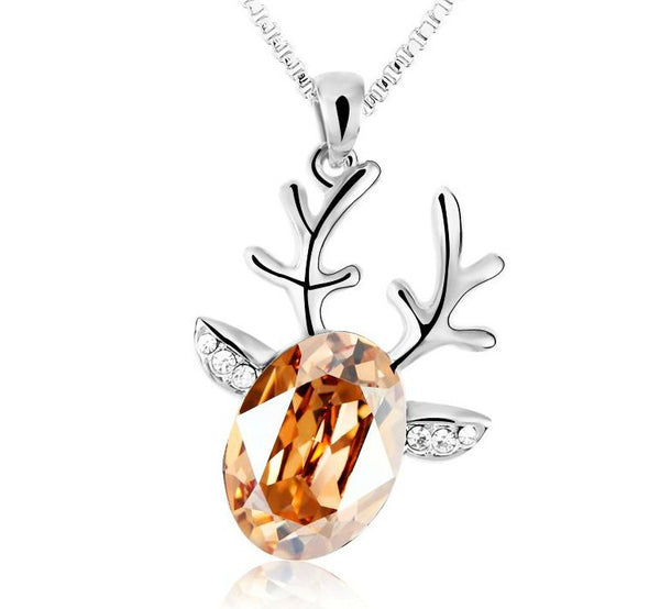 NLFA125 Fashion Charm Deer Pendant Necklace