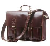 Vintage Solid Roomy Briefcase