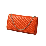 Metallic Chunky Braided Charm Solid Shoulder Bag