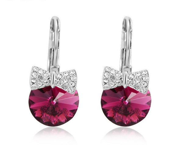 ERFA162 Fashion Charm Basket Omega-back Earrings