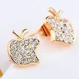 ERFA105 Fashion Charm Apple Stud Earrings