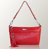 Tasseled Charm Crossbody Shoulder Bag