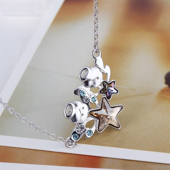 NLFA271 Charm Dream Stars Pendant Necklace