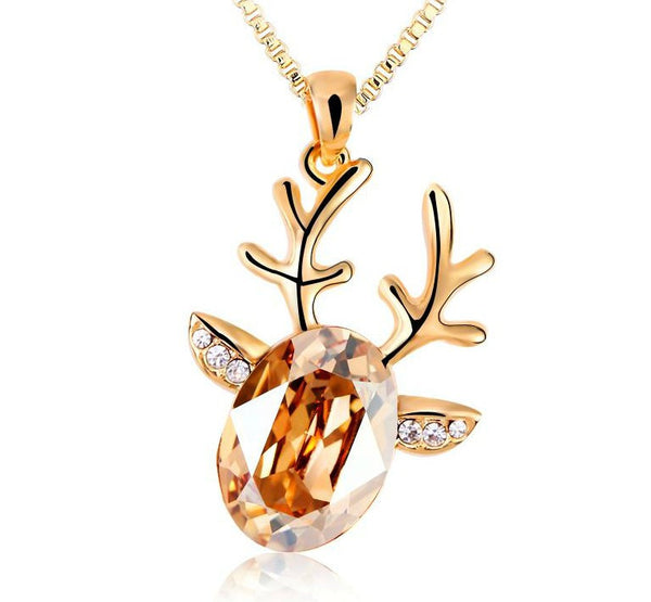 NLFA125 Fashion Charm Deer Pendant Necklace