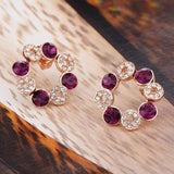 ERFA132 Fashion Charm Circle of Beauty Stud Earrings