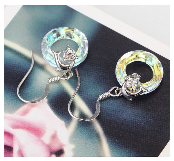 ERFA184 Fancy Charm Star of Galaxy Dangle Earrings
