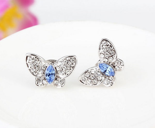 ERFA234 Classical Charm Butterfly Stud Earrings