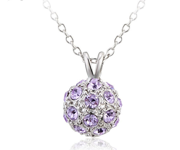 NLFA221 Charm Ball Pendant Necklace