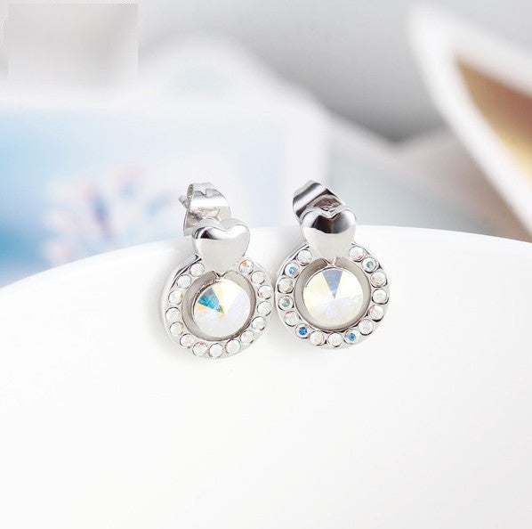 ERFA211 Fashion Charm Fancy Circle Stud Earrings