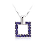 NLFA214 Charm Rectangles Pendant Necklace