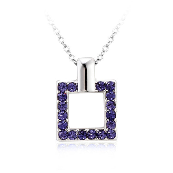 NLFA214 Charm Rectangles Pendant Necklace