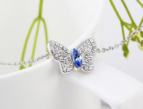 NLFA211 Charm Classic Butterfly Pendant Necklace