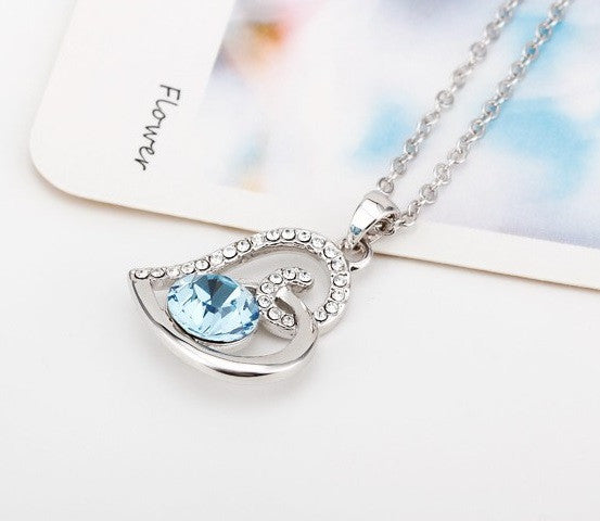 NLFA269 Charm Water Drop Pendant Necklace