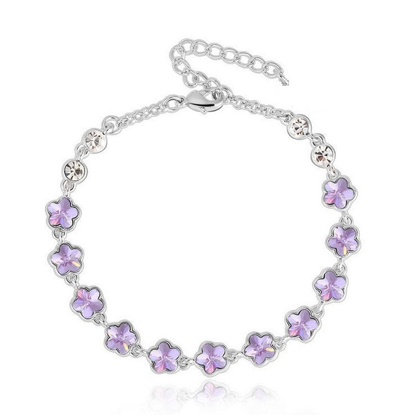 BLFA073 Fashion Charm Lily Link Bracelet