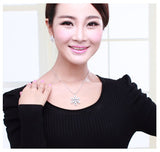 NLFA276 Fashion Dream Snow Pendant Necklace