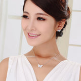ERFA234 Classical Charm Butterfly Stud Earrings