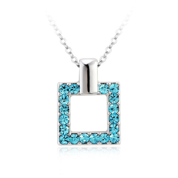 NLFA214 Charm Rectangles Pendant Necklace