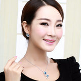 ERFA206 Trendy Charm Fancy Circle Stud Earrings