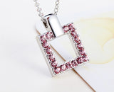 NLFA214 Charm Rectangles Pendant Necklace