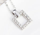 NLFA214 Charm Rectangles Pendant Necklace