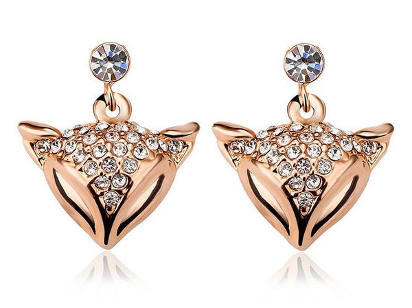 ERFA217 Fashion Charm Beauty Fox Stud Earrings