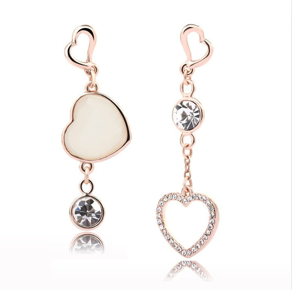 ERFA047 Fashion Dream Heart Chain  Stud Earrings