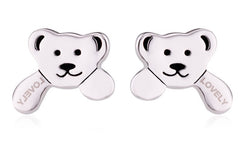 ERFA073 Fashion Charm Bear Stud Earrings