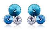 ERFA237 Fashion Charm Trio of Bubbles Stud Earrings