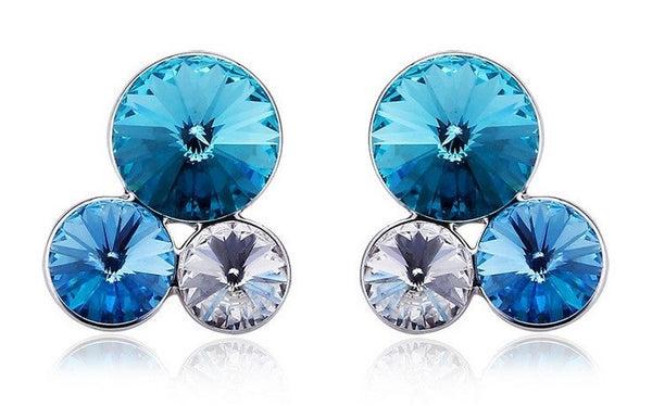 ERFA237 Fashion Charm Trio of Bubbles Stud Earrings