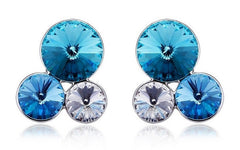ERFA237 Fashion Charm Trio of Bubbles Stud Earrings