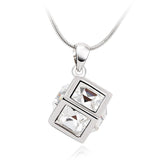 NLFA273 Charm Cube Pendant Necklace