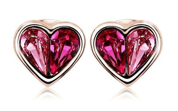 ERFA004 Trendy Charm Lovely Hearts Stud Earrings