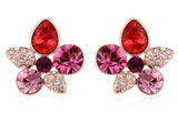 ERFA144 Fashion Charm Five-Leaf Clover Stud Earrings