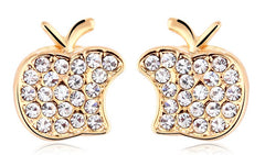 ERFA105 Fashion Charm Apple Stud Earrings