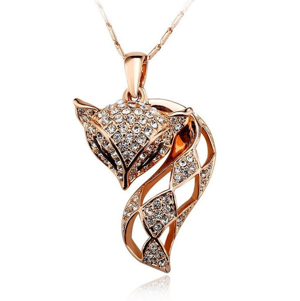 NLFA303 Charm Beauty Fox Pendant Necklace