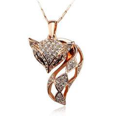 NLFA303 Charm Beauty Fox Pendant Necklace