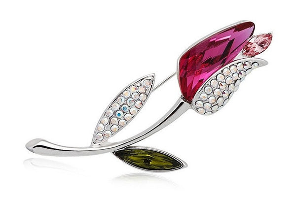 JRFBC009 Fashion Charm Beautiful Tuplip Brooch